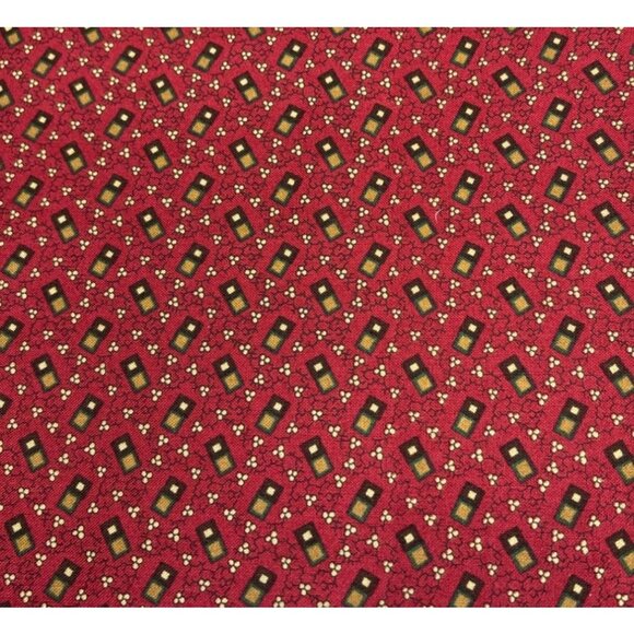 Northcott Plantation Circa 1800s Cotton Fabric Ro Gregg 1/2 yard Red/Gold - Picture 3 of 10